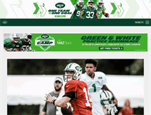 Tablet Screenshot of m.newyorkjets.com